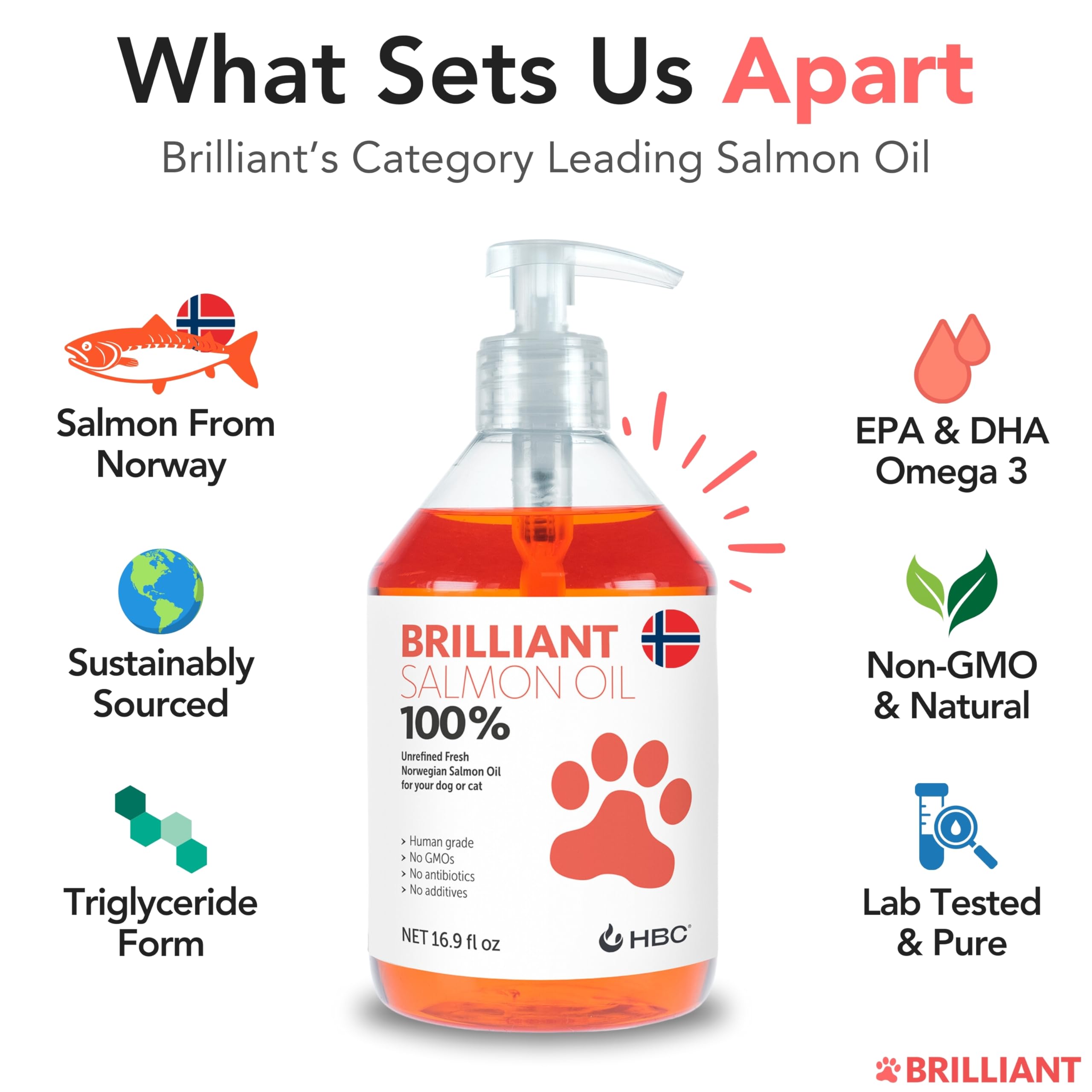 Hofseth Biocare Salmon Oil label close-up highlighting EPA and DHA