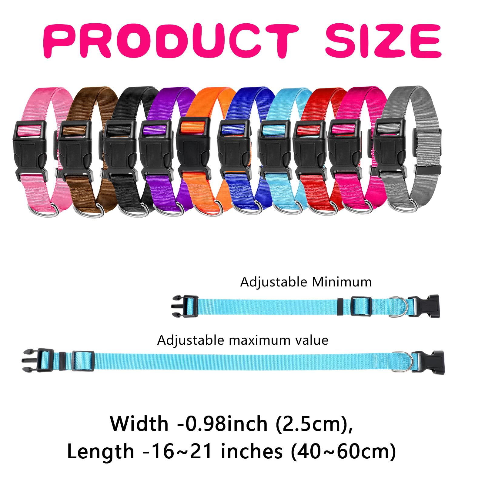 HOFURME dog collar with quick snap buckle for fast on/off during outdoor walks.