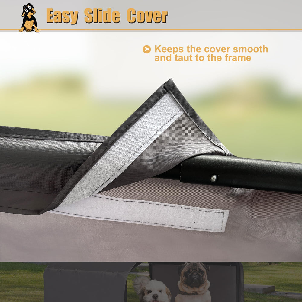 Hohuqeri outdoor pet shade sun protection shields pets from UVA UVB rays.