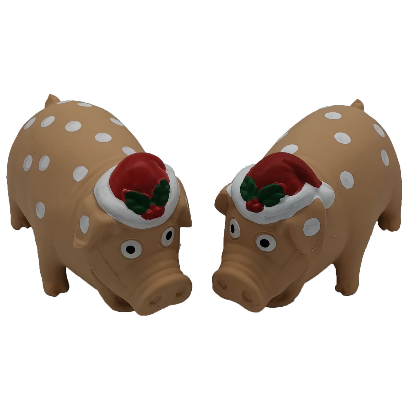 Hoiasem Christmas Pig toy grunt sound boosts dog engagement during play.