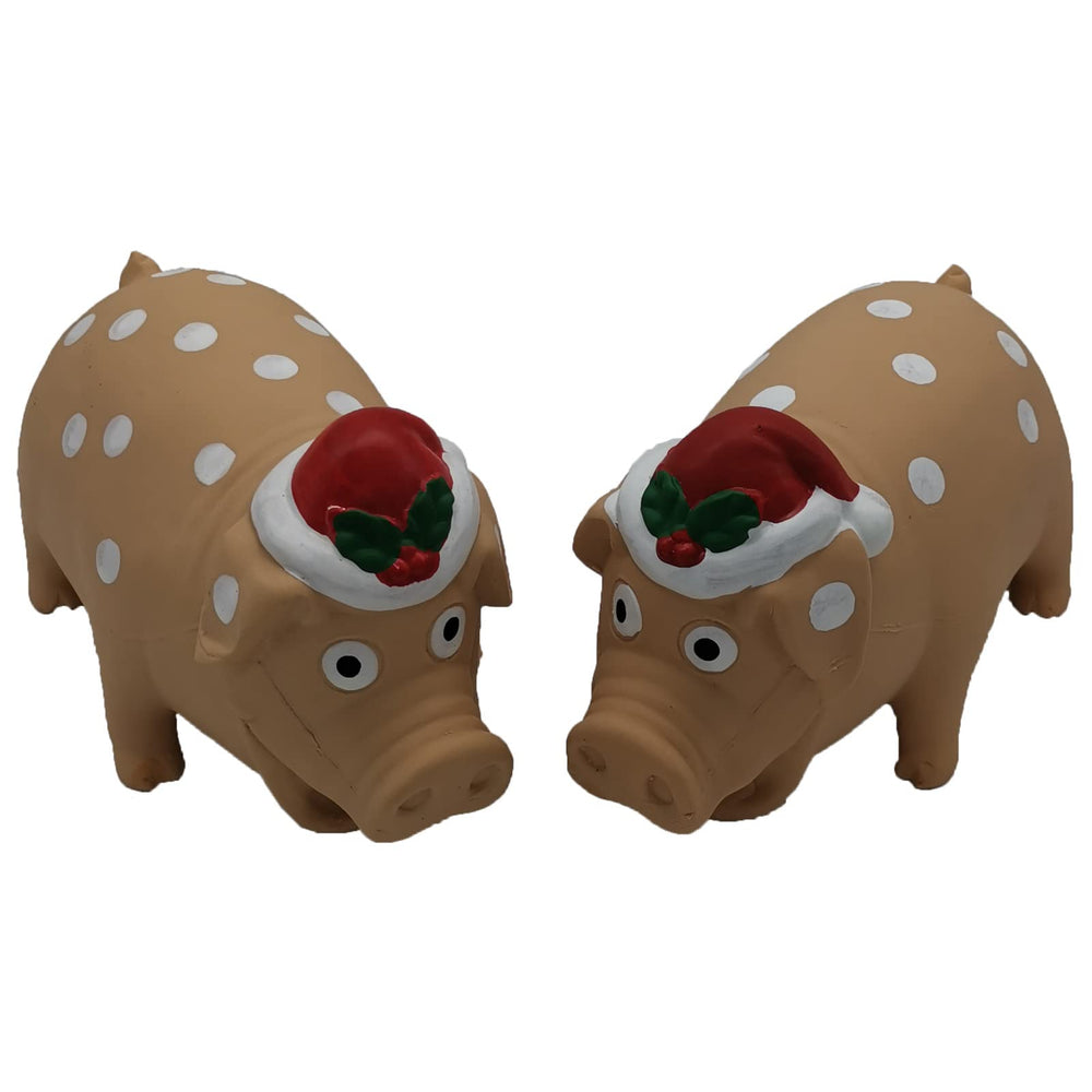 Hoiasem Christmas Pig toy grunt sound boosts dog engagement during play.