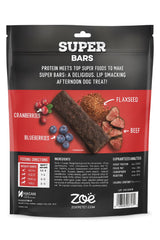 Hoiyen Zoe Super Bars beef recipe 2lb bag packaging shows value for multi-dog homes