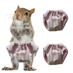 hokable small pet diapers pink stripes front view for quick, reusable protection