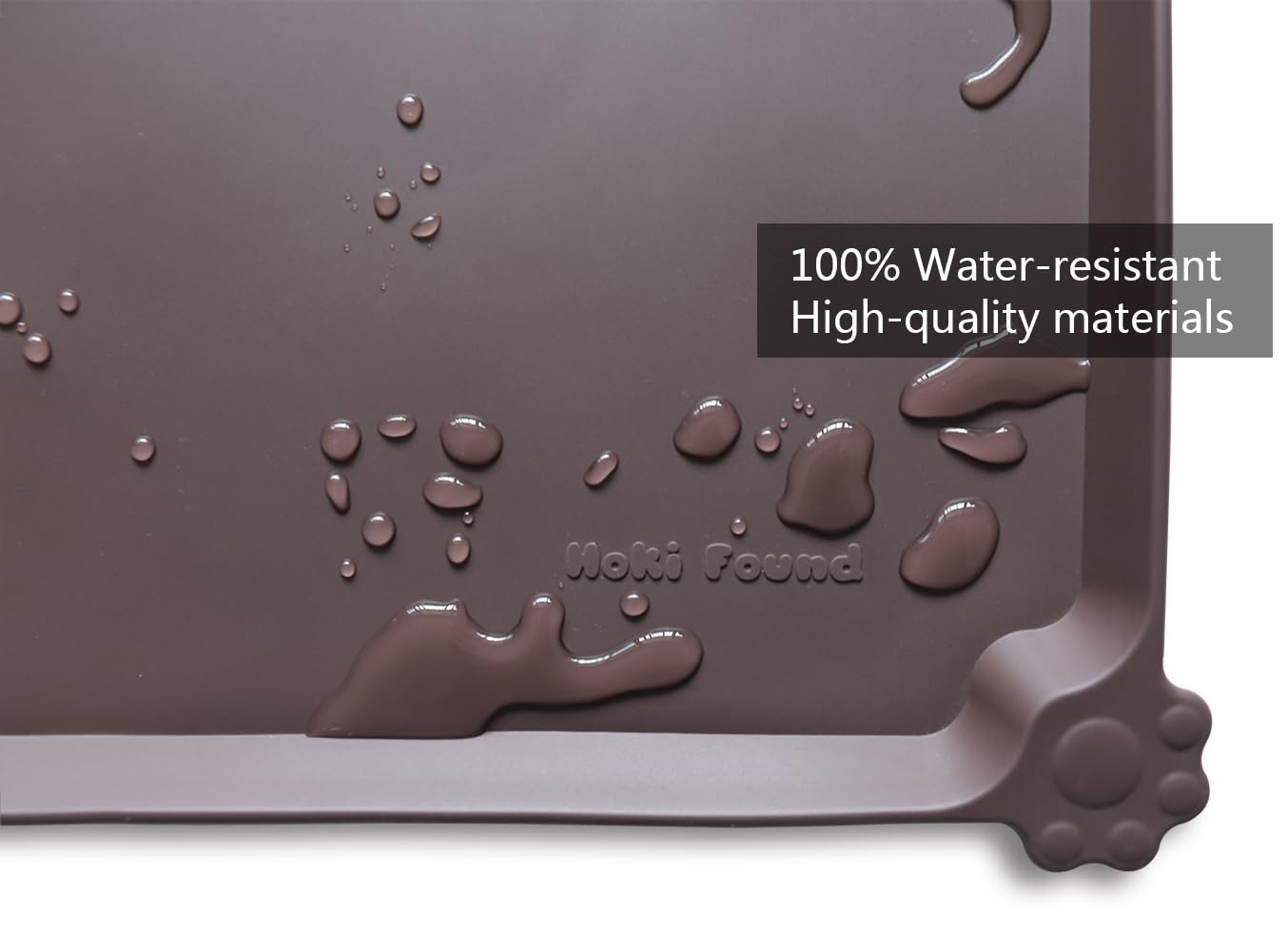 Hoki Found dishwasher-safe silicone mat for quick cleanup.