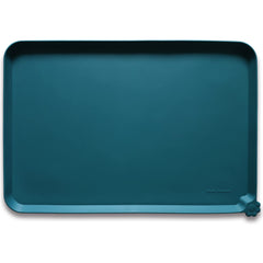 Hoki Found L silicone pet food mats demonstrate a non-slip surface that keeps bowls steady and floors cleaner.