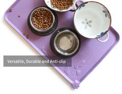 Hoki Found dishwasher-safe silicone feeding mat ready for quick cleaning and reuse.