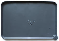 Hoki Found large silicone feeding tray closeup lip design prevents spills during messy mealtimes