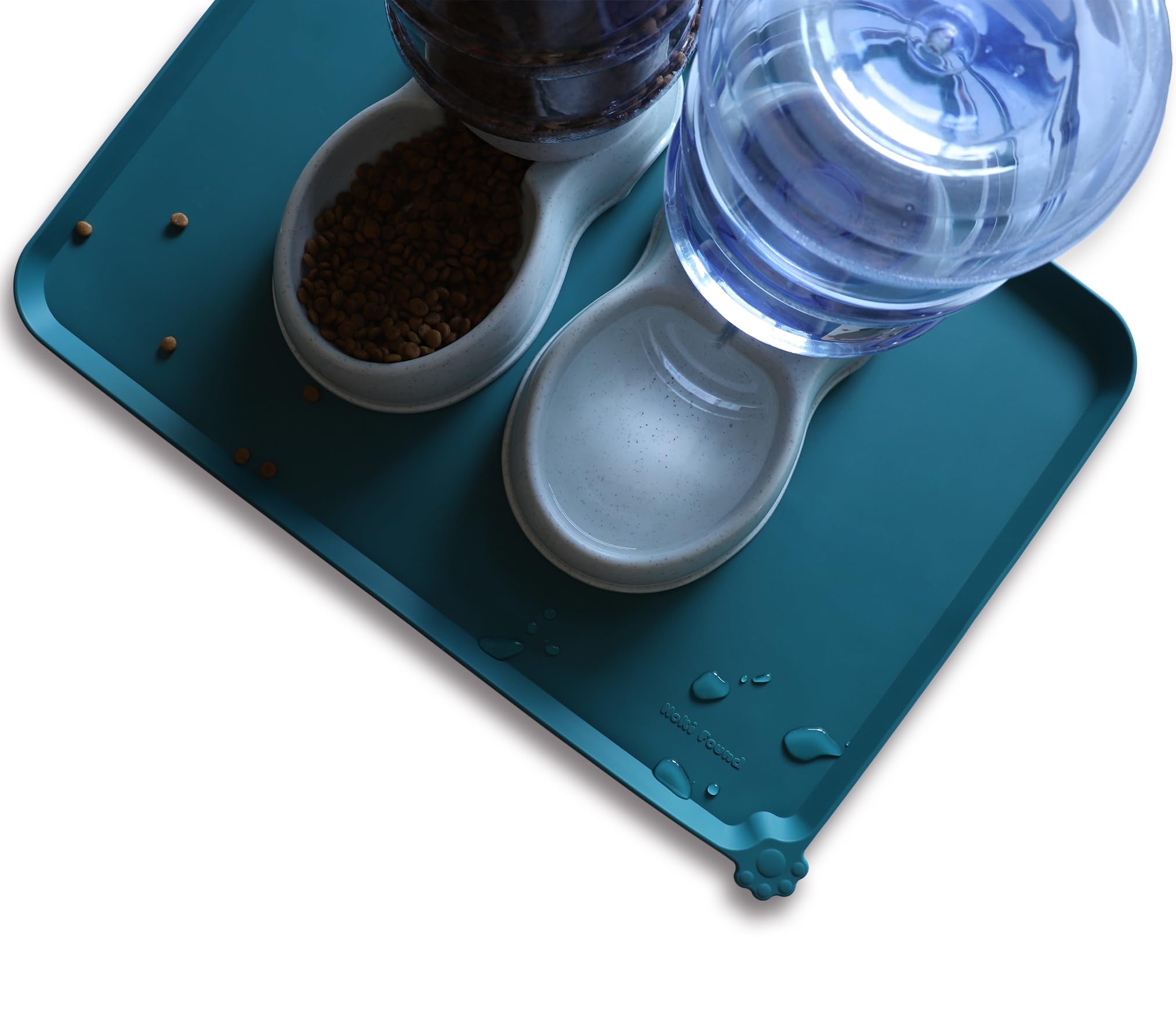 Hoki Found floor-protection image shows waterproof, anti-slip design saving floors.