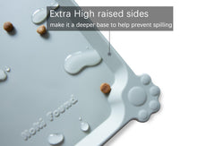 Hoki Found non-slip pet feeding mat 24x16 keeps bowls in place for calmer meals.