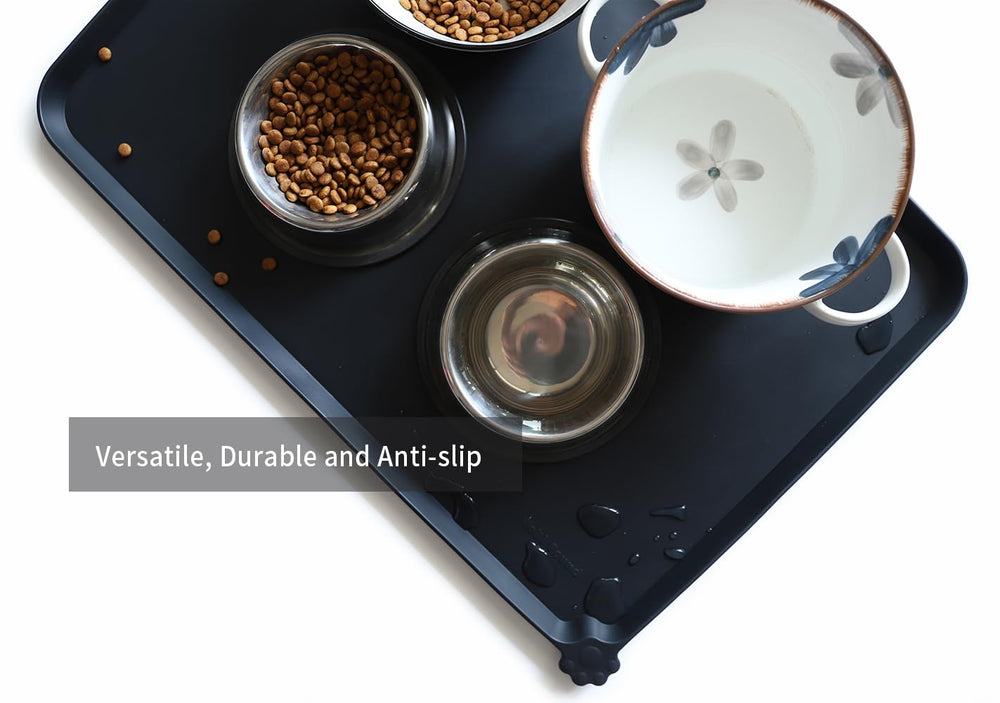 Hoki Found cat bowl on mat shows easy cleanup and quick drying