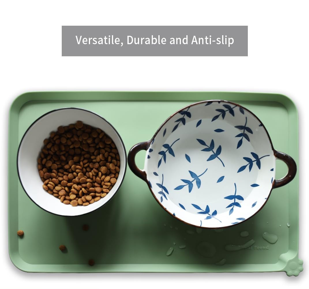 Hoki Found Jade mat being wiped clean shows dishwasher safe maintenance