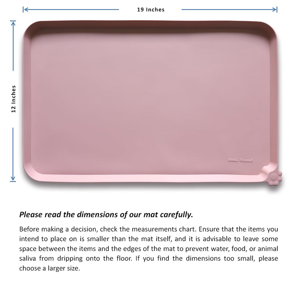 Hoki Found neutral pink tray suitable for dogs and cats feeding areas