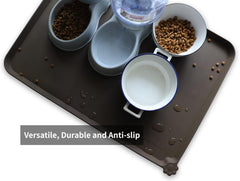 Hoki Found X-Large silicone mat in kitchen with quick wipe-down after feeding