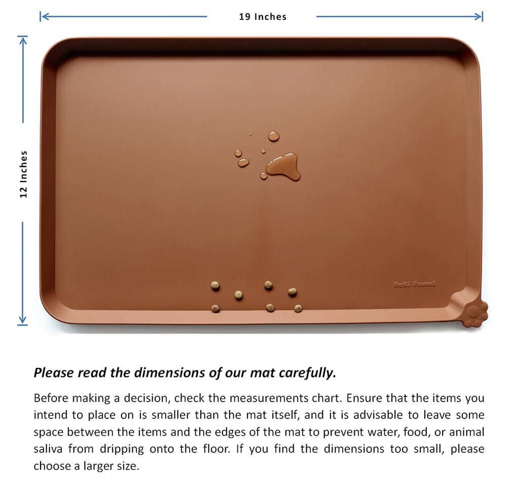 Hoki Found caramel silicone mat travel-friendly for easy packing