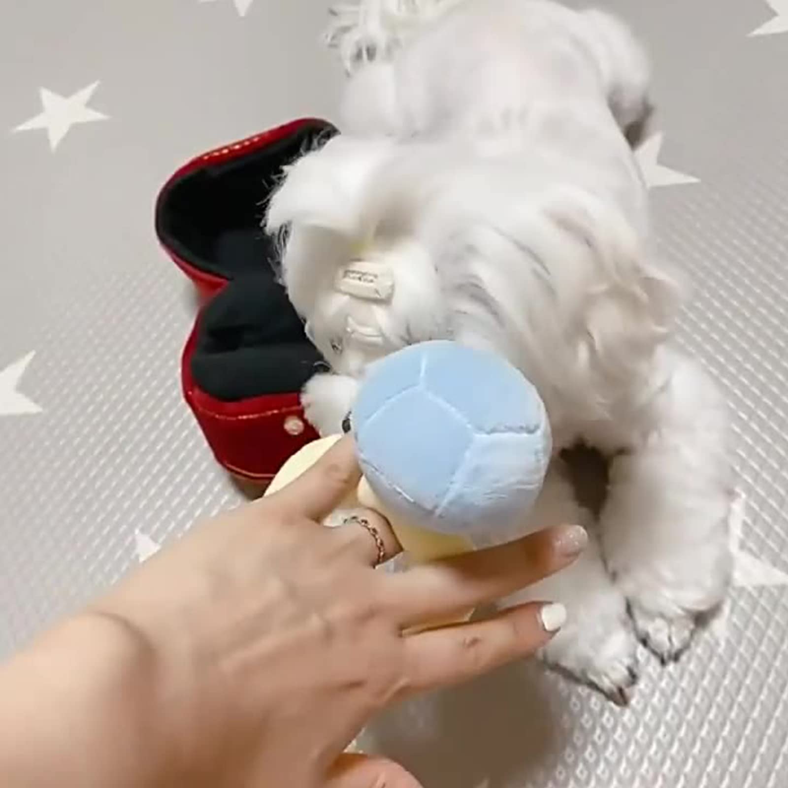 hokojix plush ring texture detail emphasizes soft feel while supporting gentle chewing.