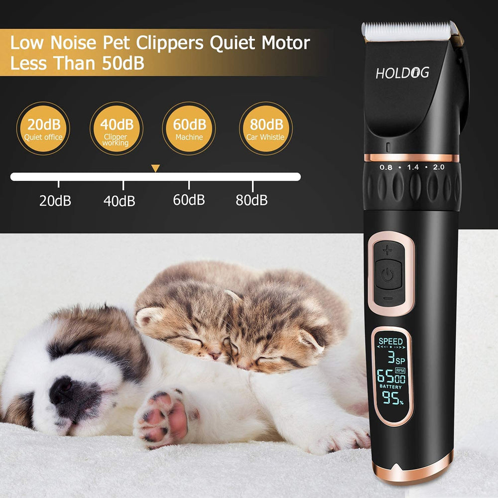 HOLDOG dog clippers three-speed motor for versatile clipping across coat types