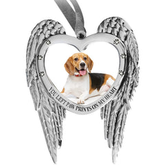 Holiday Jingle dog remembrance ornament with nickel plating highlights cherished photos for a lasting memorial