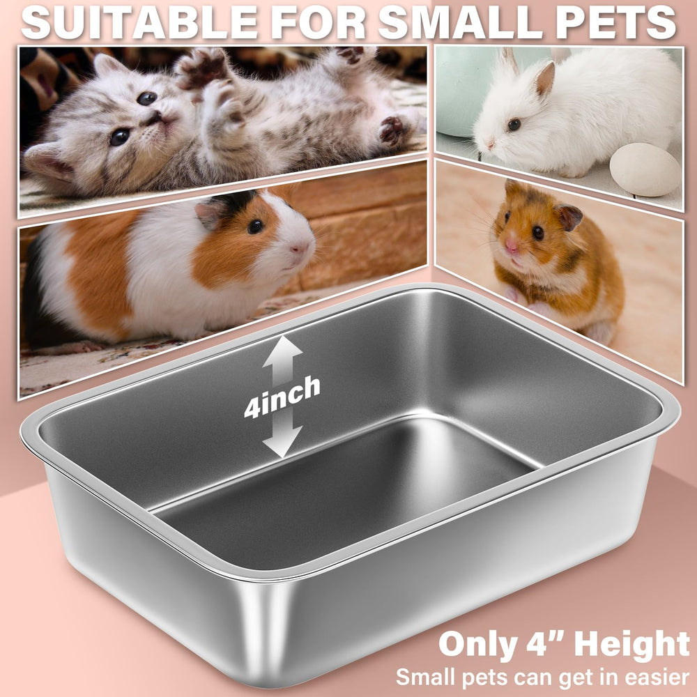 Holintan litter box top-down view reveals roomy interior and low entry height for kittens.