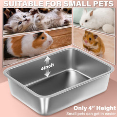 Holintan litter box top-down view reveals roomy interior and low entry height for kittens.