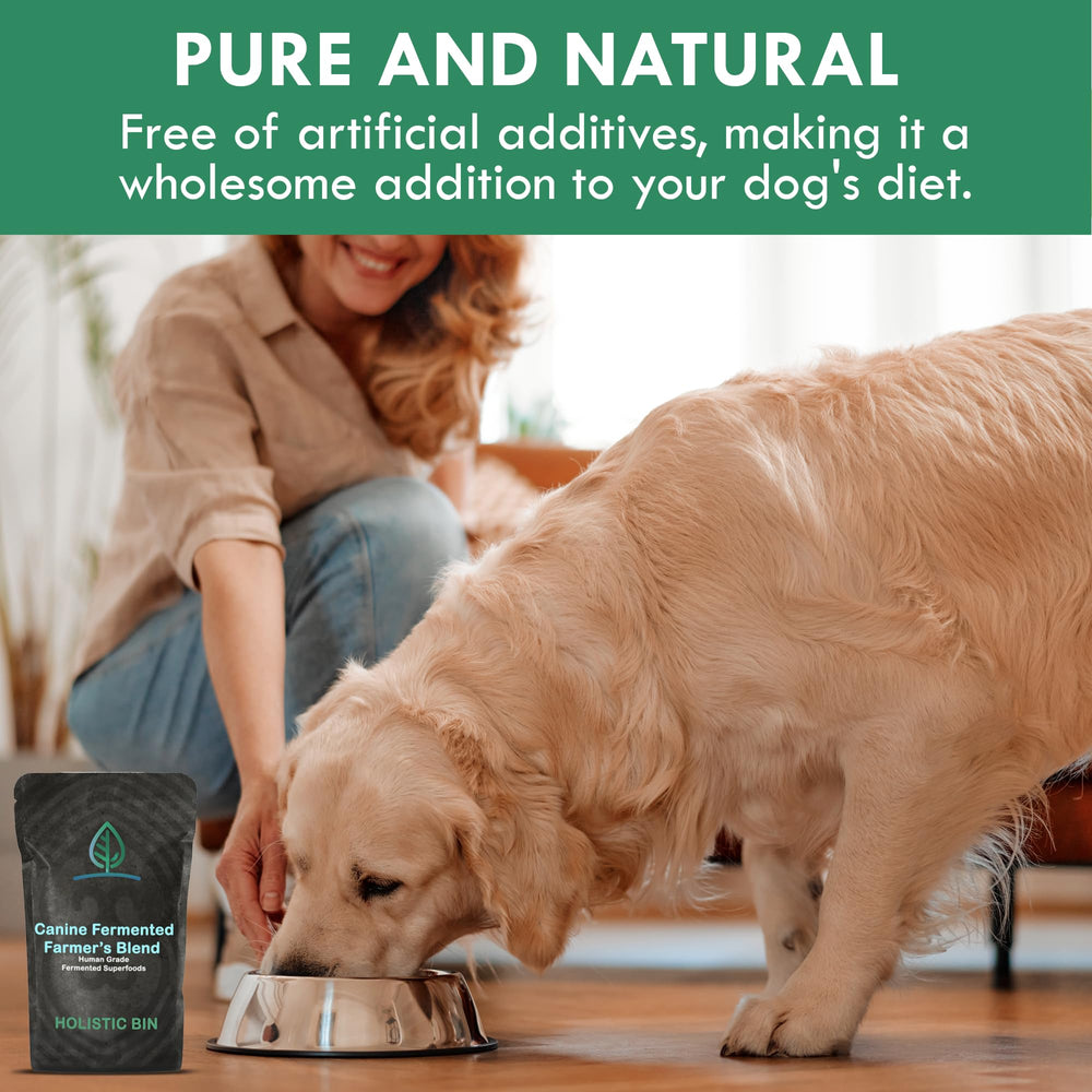 Holistic Bin measuring-scoop-dosing-guide demonstrates easy-feeding routine for dogs.