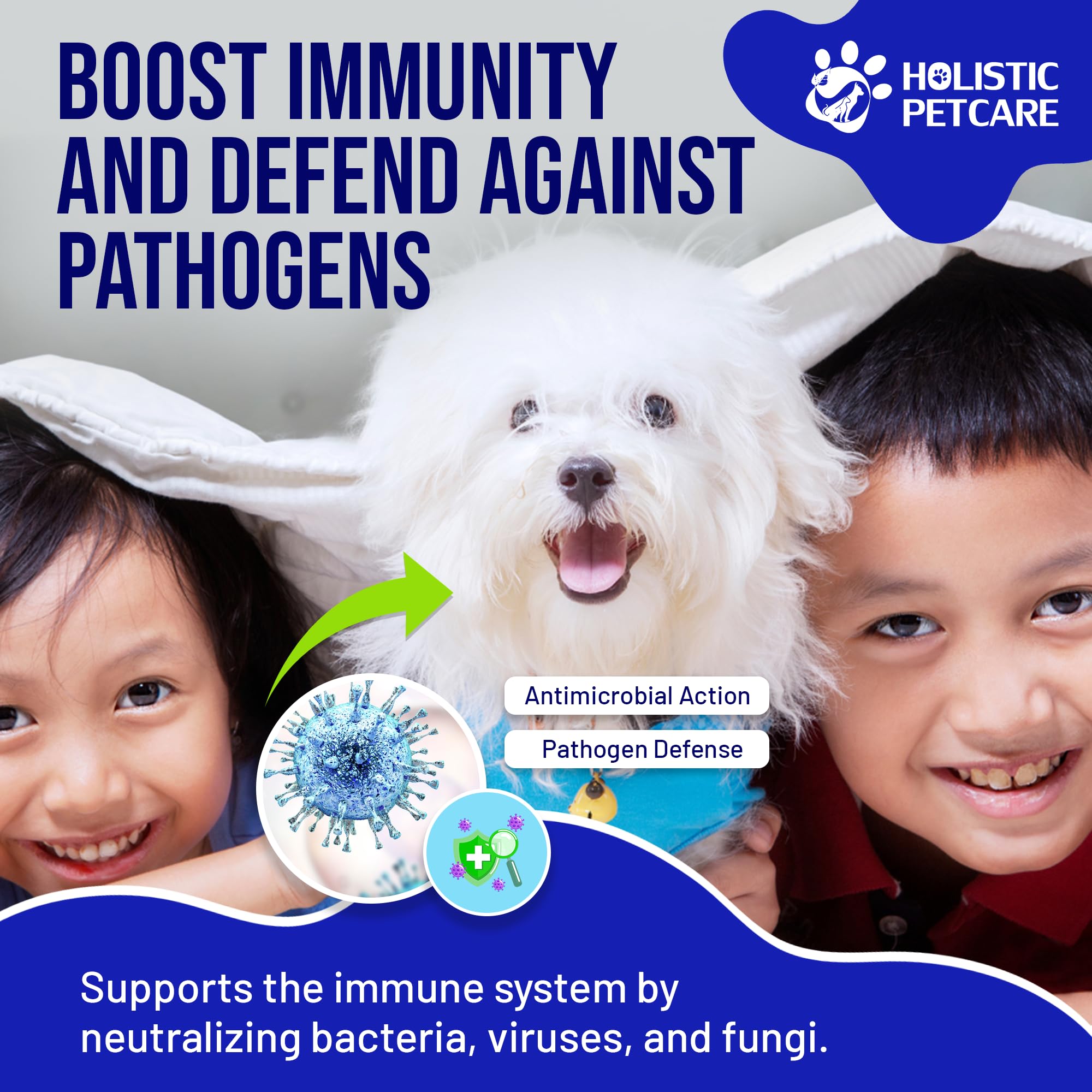 HOLISTIC PET CARE Colloidal Silver Spray dog-cat-use focus supports everyday wellness with gentle skin support.
