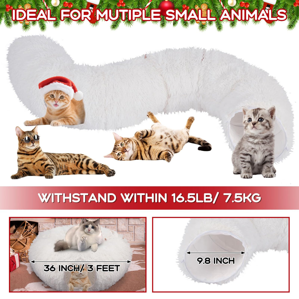 Hollowfly cat tunnel with three openings creates a versatile play area