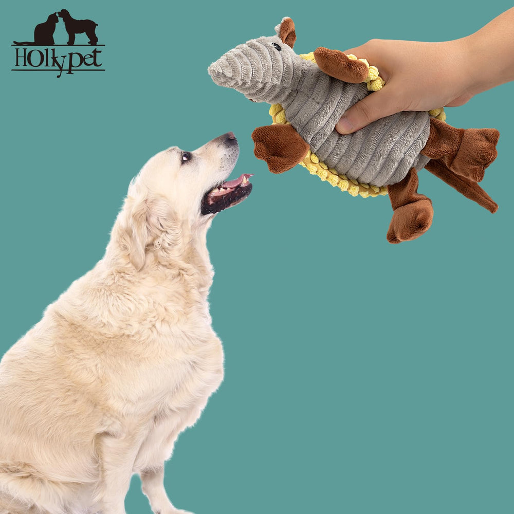Hollypet Armadillo plush toy ideal for puppies and small dogs