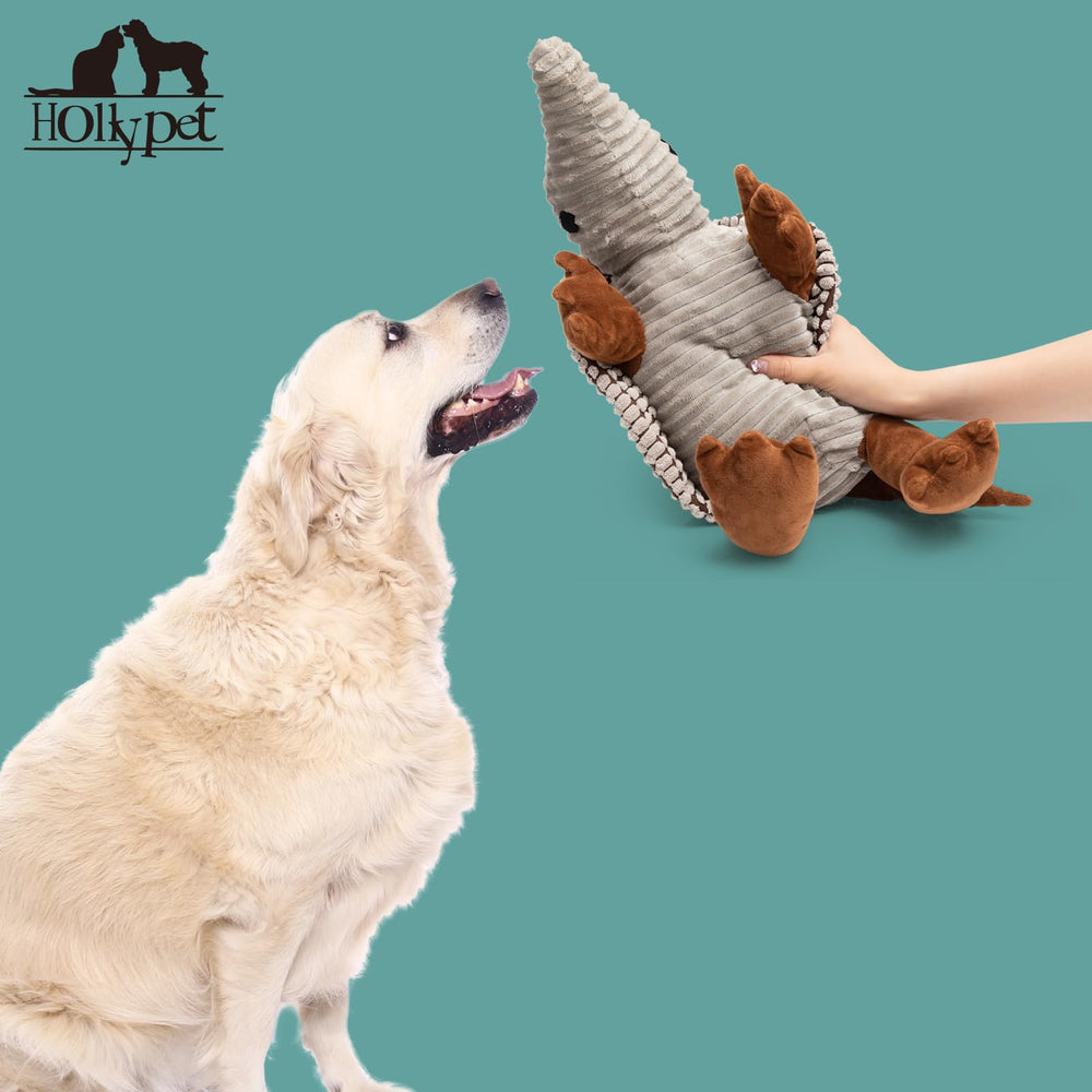 Hollypet Armadillo toy color options display to match your pet's personality.