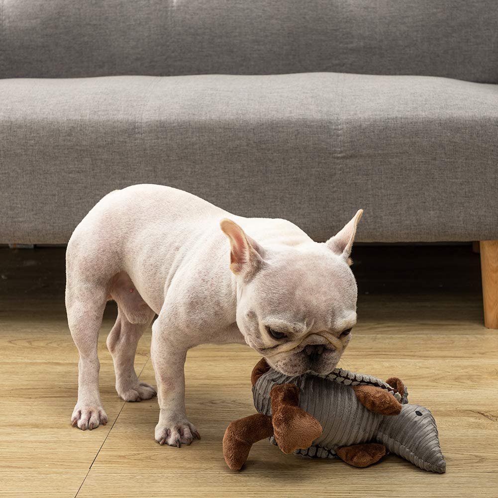 Hollypet Armadillo plush toy soft, durable materials for long-lasting play.