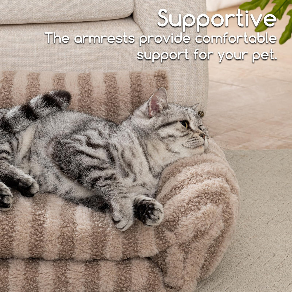 Hollypet cat bed unfolded length shows versatile lounging space for pets