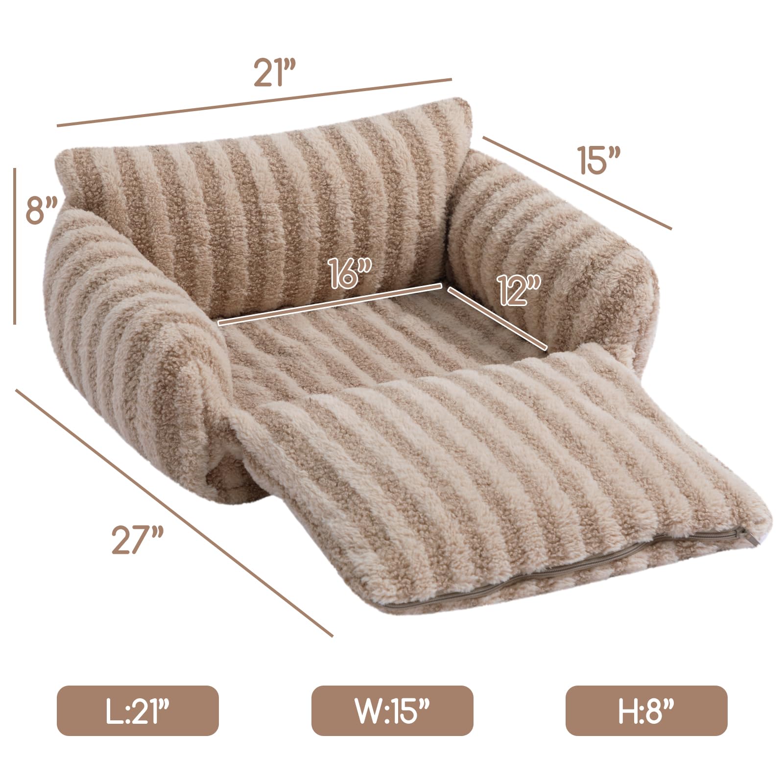 Hollypet cat bed XS size demonstrates compact resting space for small pets