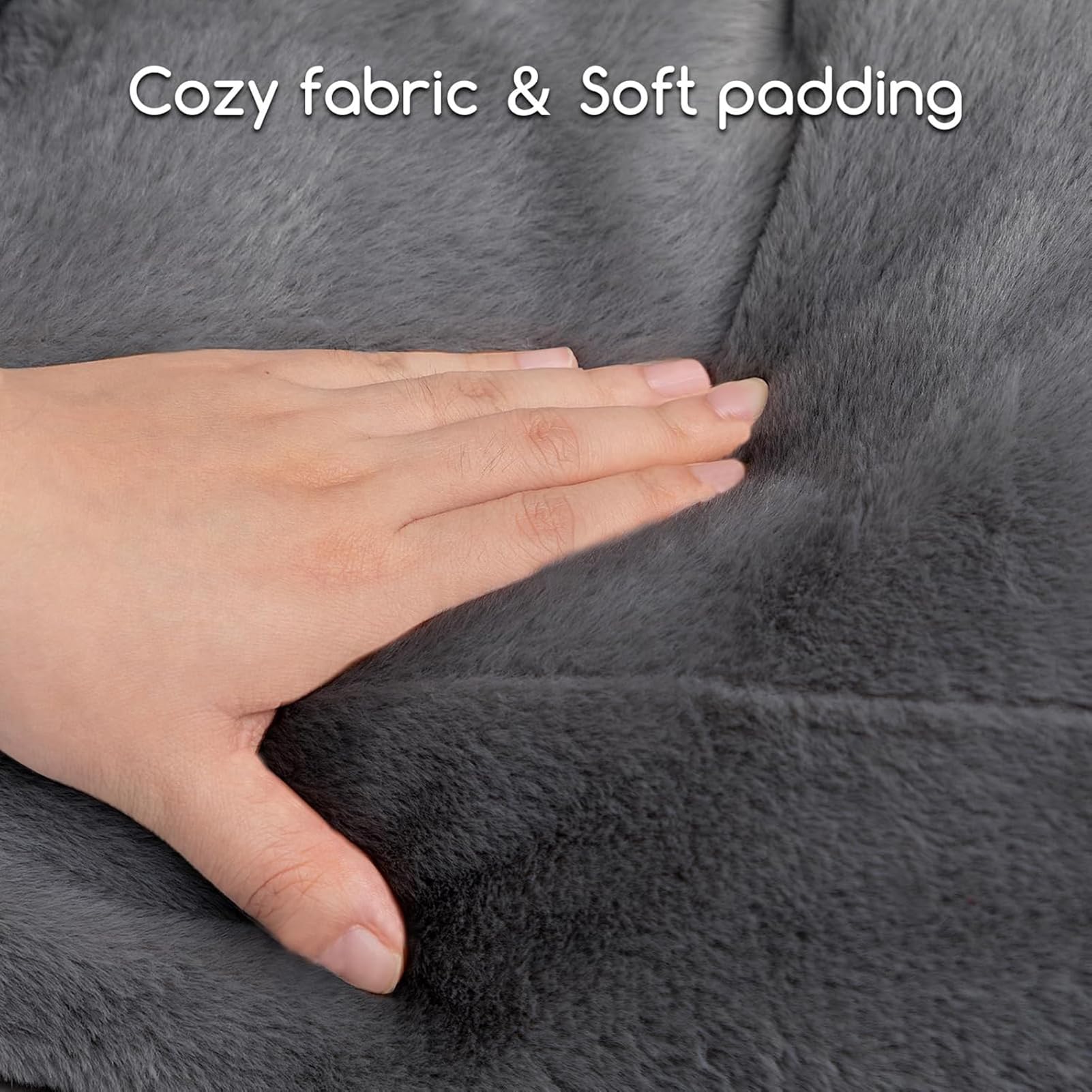 Hollypet Fluffy Plush Bed foam-like filling regains loft after unpacking.