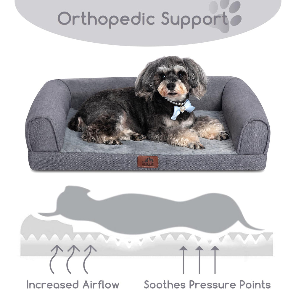 Hollypet medium-size sofa with high-density foam for relaxed joints