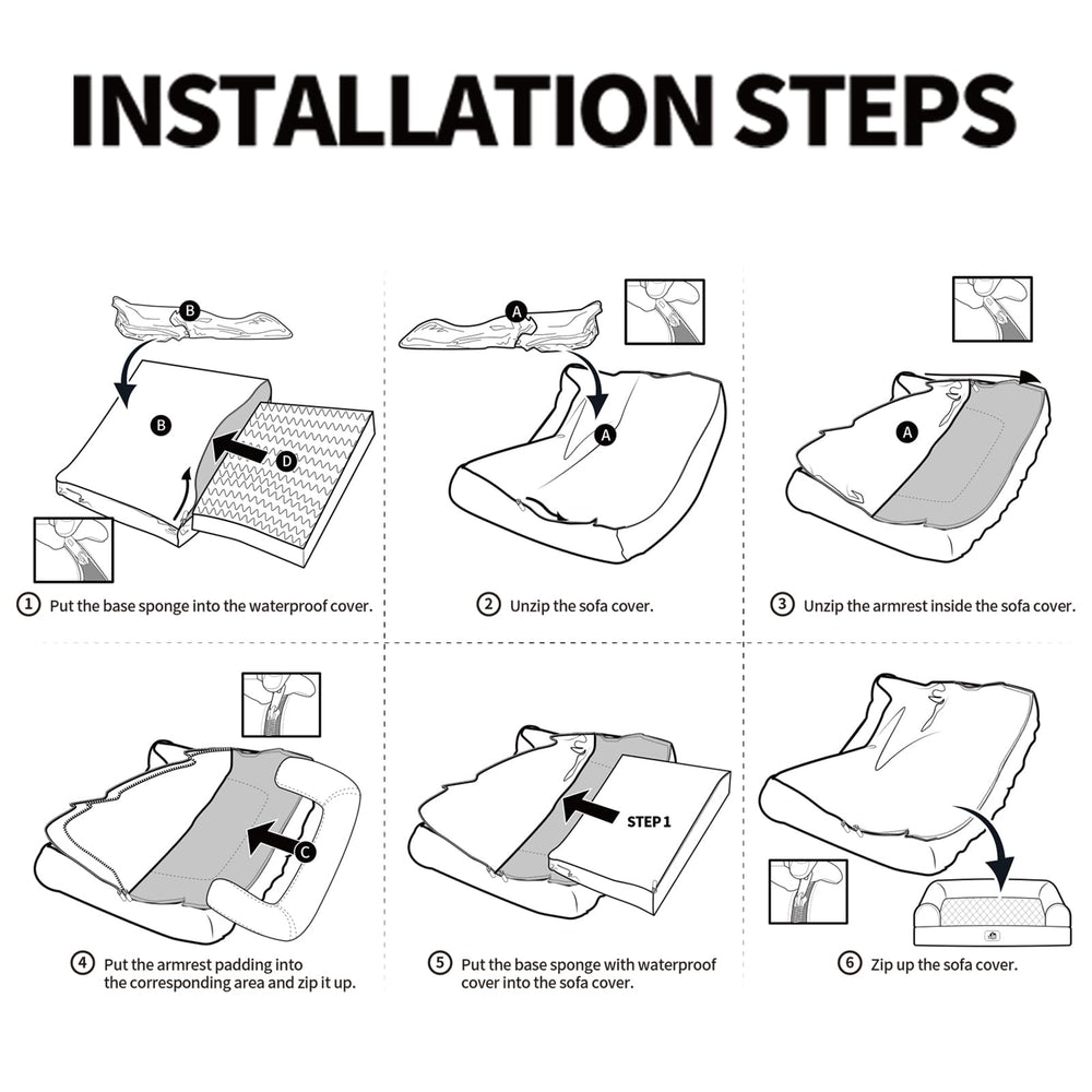 Hollypet non-slip-bottom keeps the bed steady on slippery floors