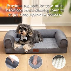 Hollypet waterproof-lining protects foam from spills during naps