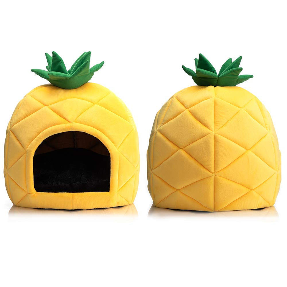 Hollypet Pineapple Bed interior cushion highlights removable comfort layer.
