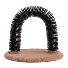Hollypet self-grooming massager arch brush ready for back grooming and hair cleanup