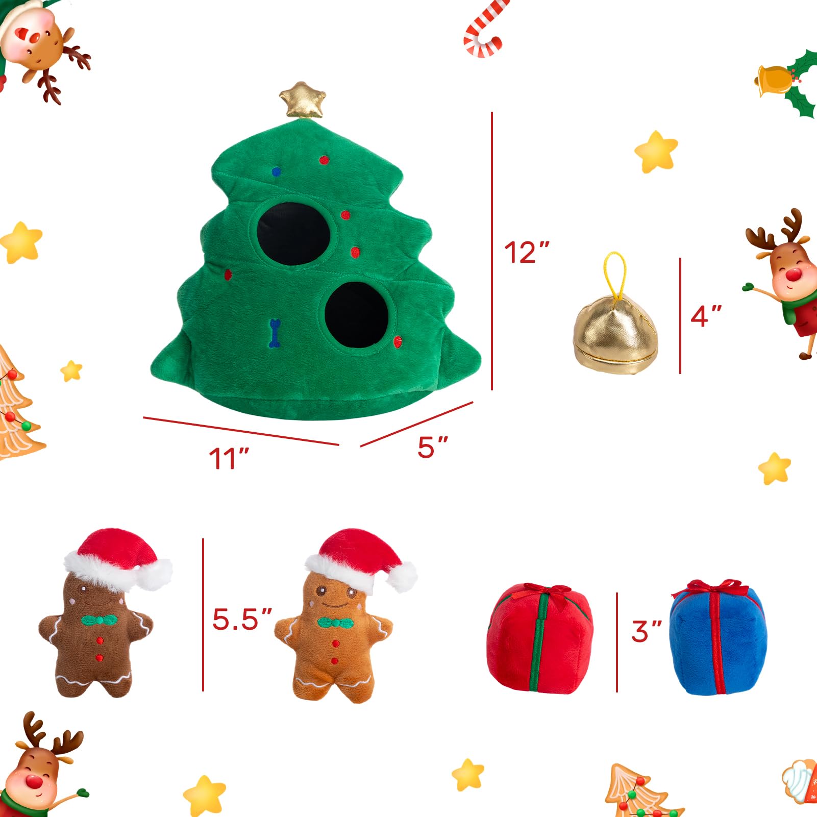 Hollypet soft durable plush toy delivers cozy feel with reinforced stitching for lasting play