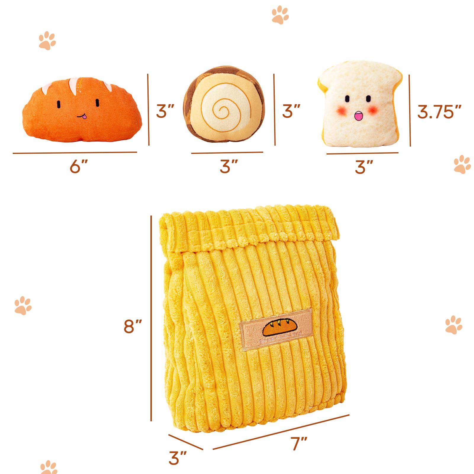 Hollypet Squeaky Dog Toy demonstrating soft, durable plush material for gentle chewing.