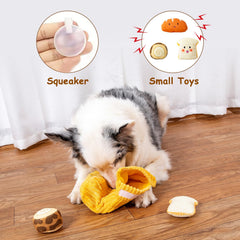 Hollypet Squeaky Dog Toy shows the hidden squeaker inside for interactive fun.