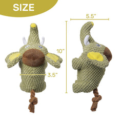 Hollypet squeaky plush dog toy durable design for indoor and outdoor fun