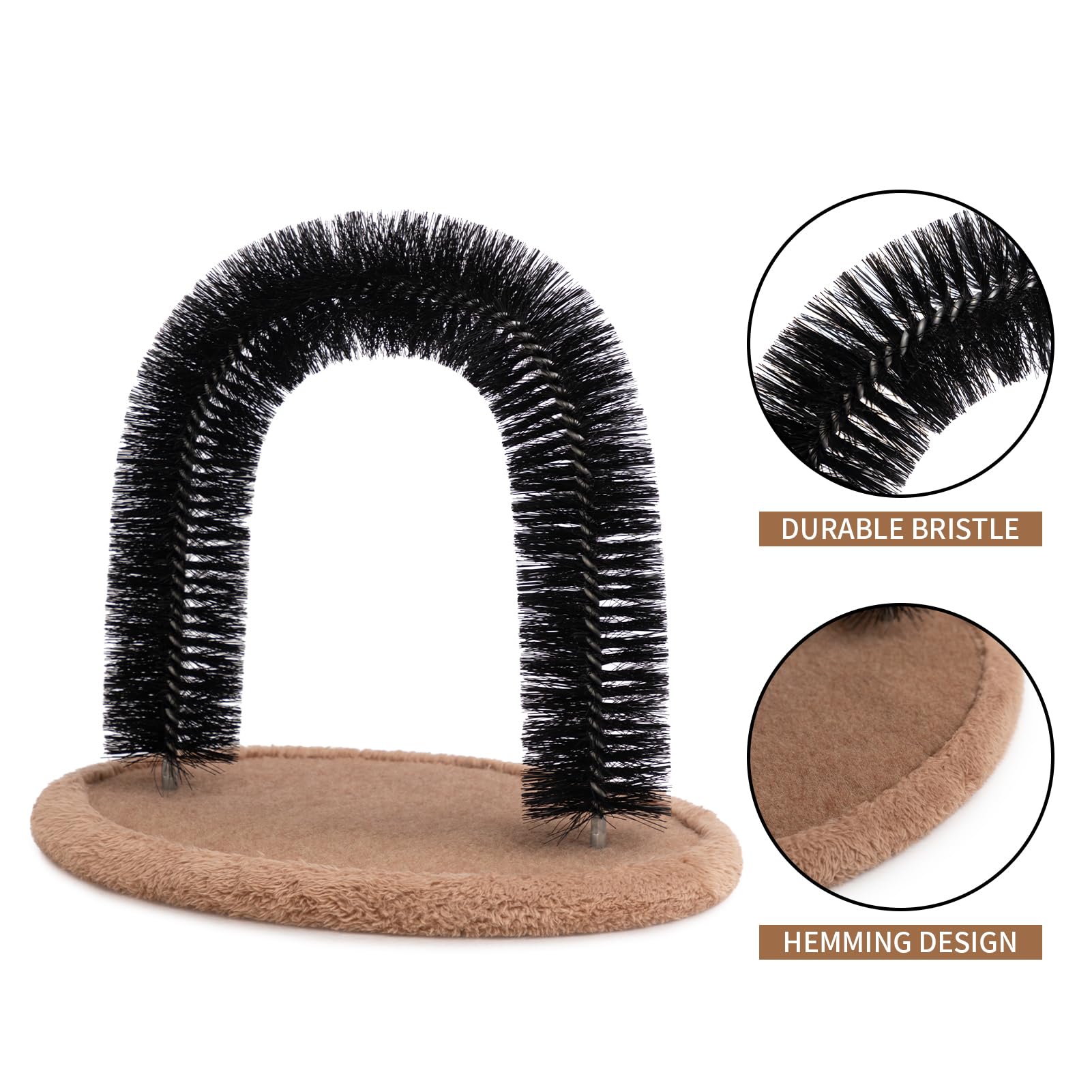 Hollypet stable arch design keeps the toy from tipping during active cat play