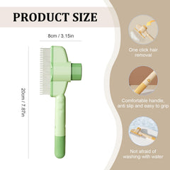 Holyenten self-cleaning release-button for quick grooming sessions and post-brush cleanup.