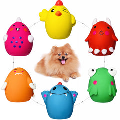 HOLYSTEED squeaky dog toys 6pc set packaging for interactive play