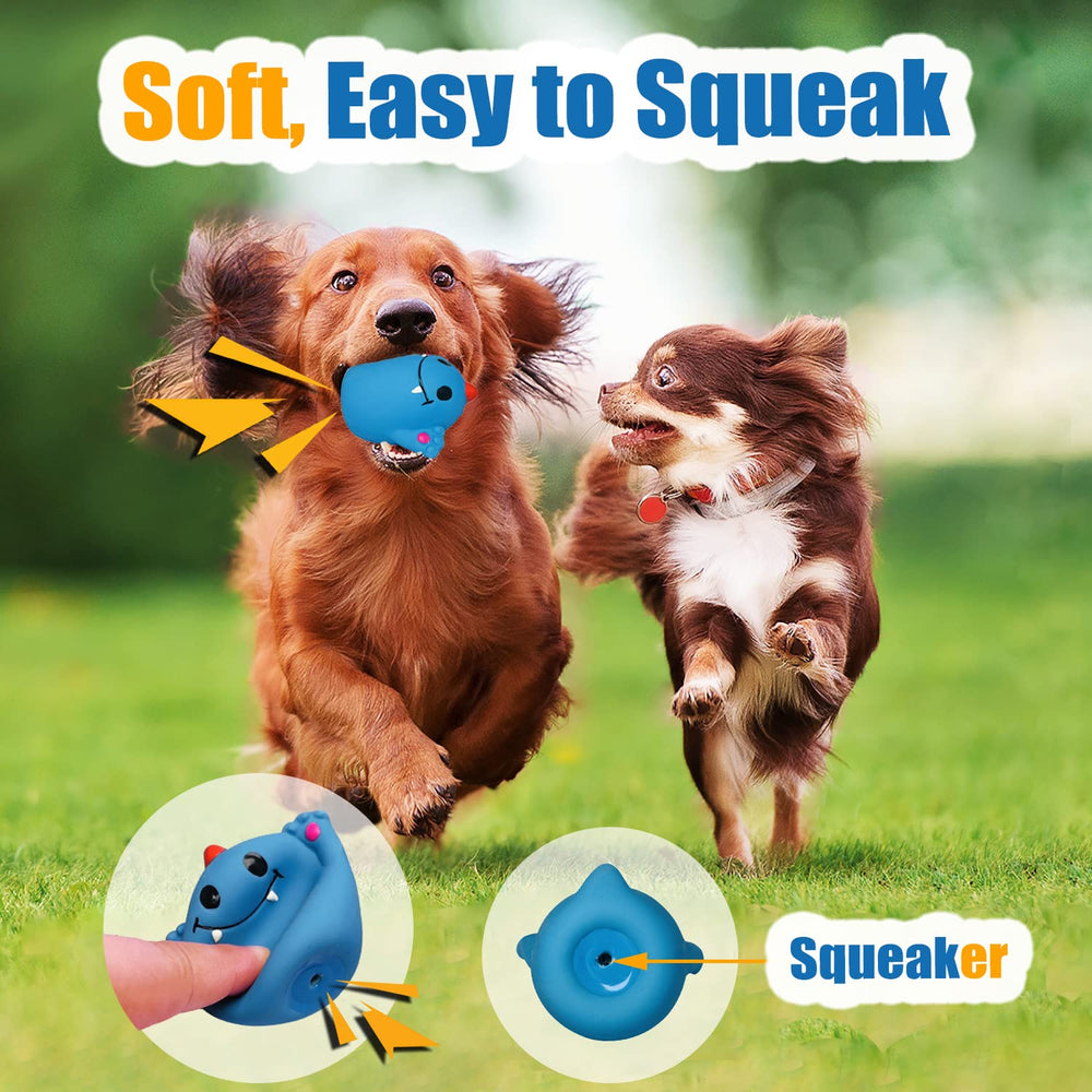 HOLYSTEED small-to-medium dog balls sized 2.0 by 2.8 inches for chew-friendly play