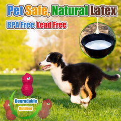 HOLYSTEED-teething-friendly-toy-latex closeup highlights safe chewing for puppies.