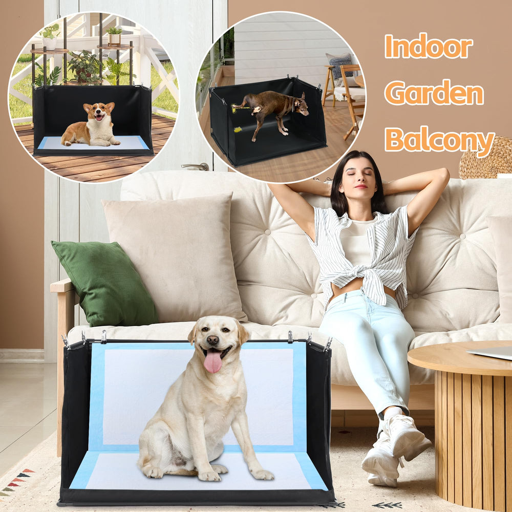 HOMBYS dog pee pad holder edge protection blocks splashes near walls.