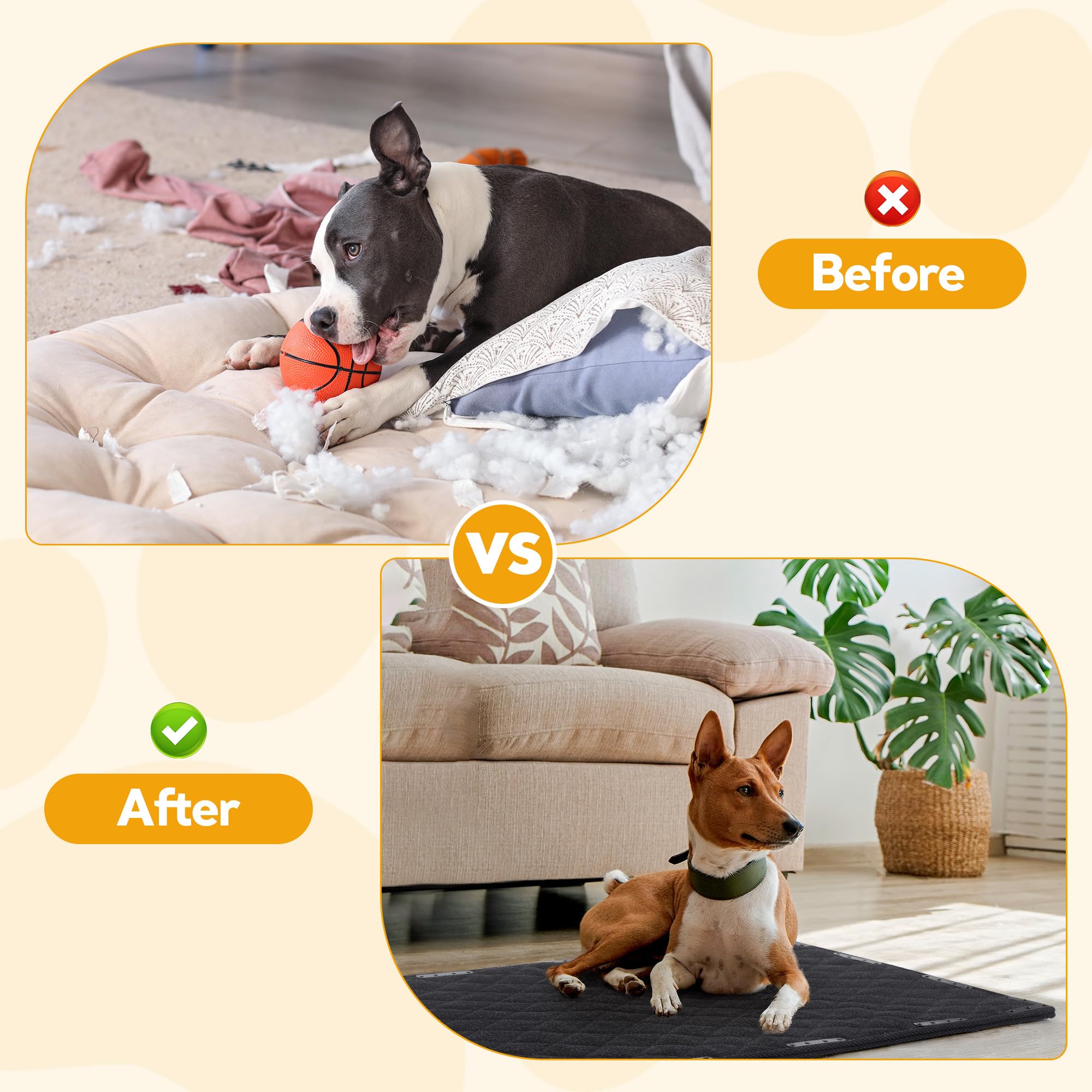 HOMBYS durable waterproof fabric dog bed mat suitable for indoor and outdoor use.