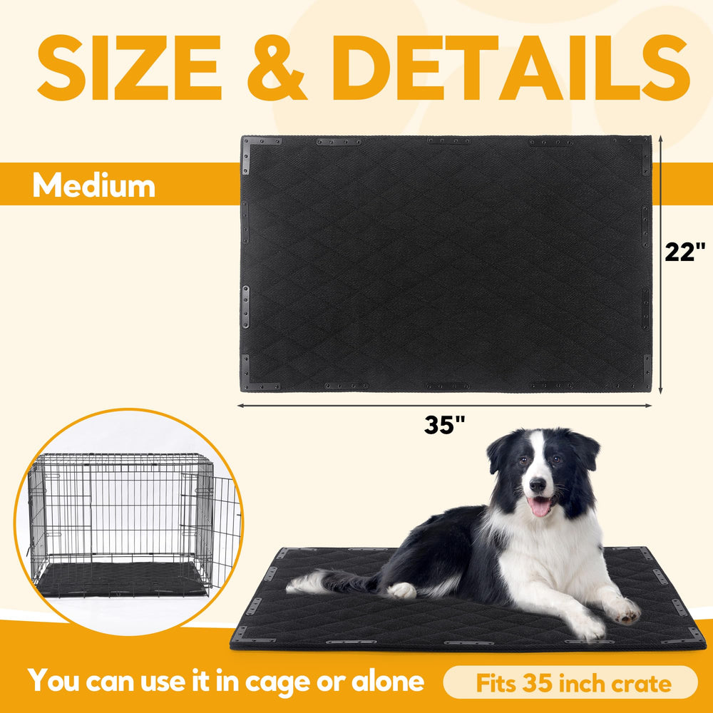 HOMBYS easy-clean kennel mat supports quick wipe-down and odor resistance after outdoor use.