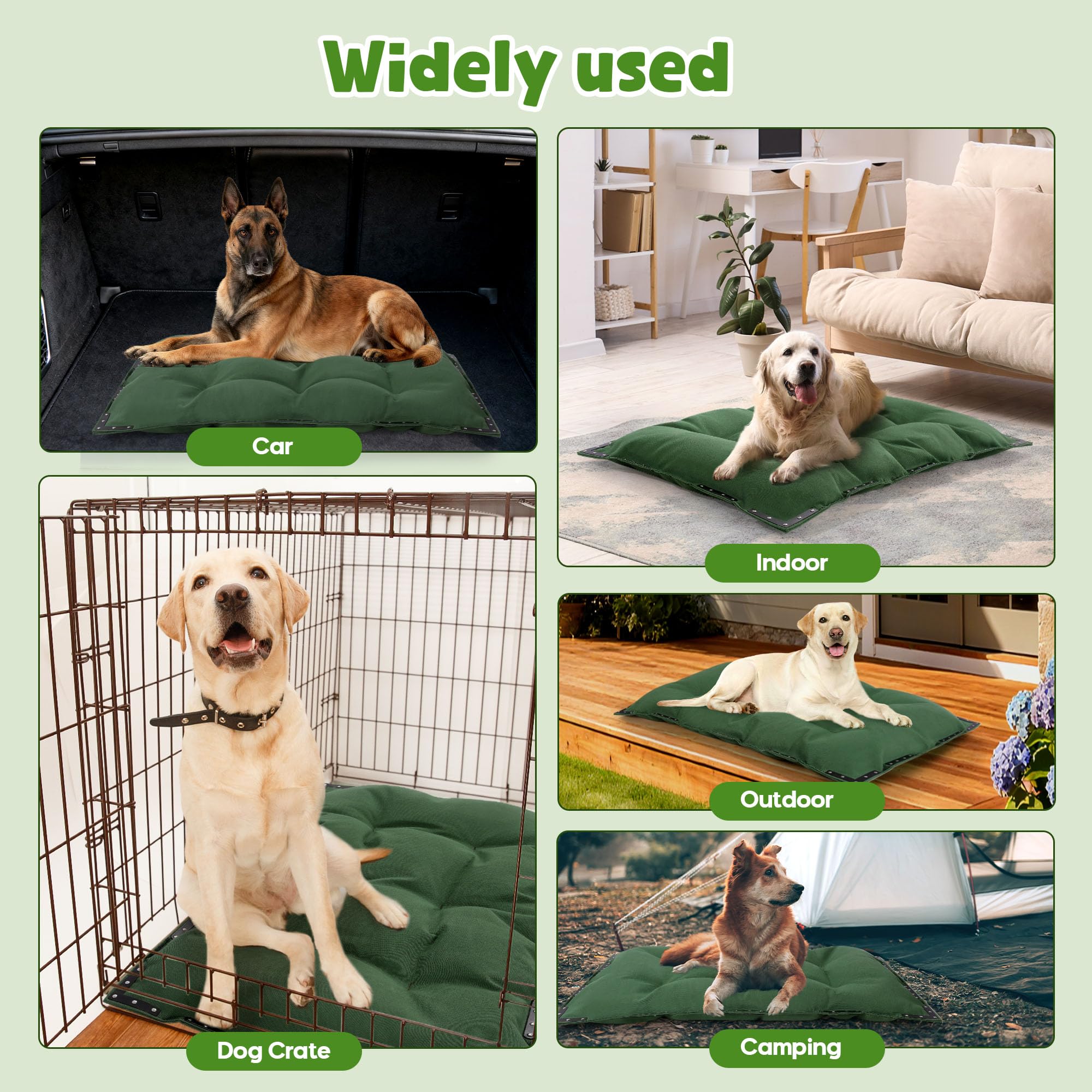 HOMBYS removable cover for quick cleaning keeps bed fresh after outdoor adventures.